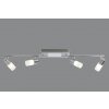 Trio CLAPTON Plafondlamp LED Aluminium, Chroom, roestvrij staal, 4-lichts