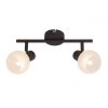 Brilliant Gabon Spotbalk plafond Bruin, 2-lichts