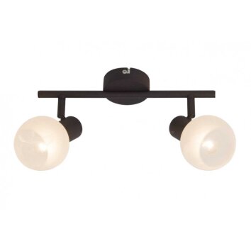 Brilliant Gabon Spotbalk plafond Bruin, 2-lichts