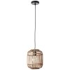 Brilliant Woodrow Hanglamp Bruin, 1-licht