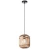 Brilliant Woodrow Hanglamp Bruin, 1-licht