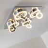 Lakeshore Plafondlamp LED Chroom, 8-lichts