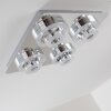 Lakeshore Plafondlamp LED Chroom, 8-lichts