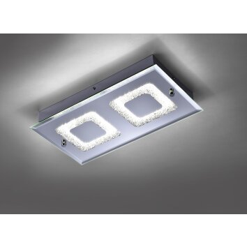 Leuchten-Direkt LISA Plafondlamp LED Chroom, 2-lichts