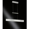 Wofi ARLON Hanglamp LED Zilver, 2-lichts