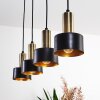 Pretoria Hanglamp LED Messing, Zwart, 4-lichts