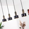 Pretoria Hanglamp LED Messing, Zwart, 4-lichts