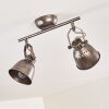 Nanlia Plafondlamp Grijs, Zilver, 2-lichts