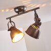 Nanlia Plafondlamp Grijs, Zilver, 2-lichts