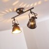 Nanlia Plafondlamp Grijs, Zilver, 2-lichts