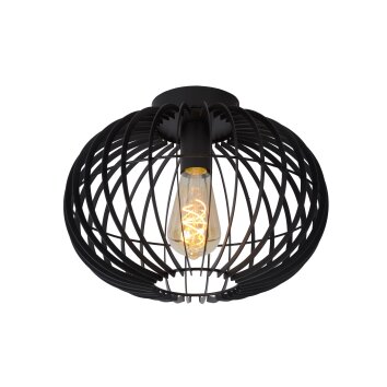 Lucide REDA Plafondlamp Zwart, 1-licht