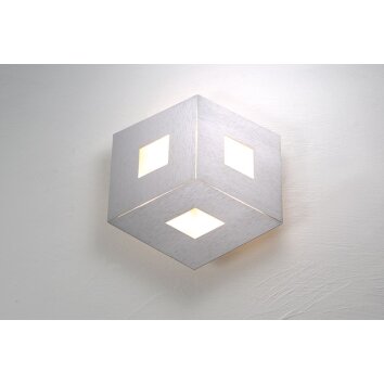 Bopp-Leuchten BOX COMFORT Muurlamp LED Zilver, 3-lichts