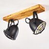 Malix Plafondlamp Bruin, Zwart, 2-lichts