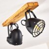 Malix Plafondlamp Bruin, Zwart, 2-lichts