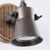 Brilliant Seed Spotlamp Hout donker, Zwart, 1-licht