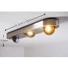 Granada Plafondlamp LED Nikkel mat, 3-lichts