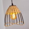 Shalo Hanglamp Hout donker, Zwart, 4-lichts