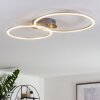 Johsa Plafondlamp LED Nikkel mat, Zilver, 2-lichts