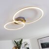 Johsa Plafondlamp LED Nikkel mat, Zilver, 2-lichts