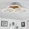 Malanje Plafondlamp LED Nikkel mat, 3-lichts