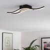 Letala Plafondlamp LED Zwart, 3-lichts