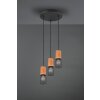 Trio Tosh Hanglamp Zwart, 3-lichts