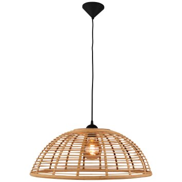 Brilliant CROSSTOWN Hanglamp Hout donker, Zwart, 1-licht