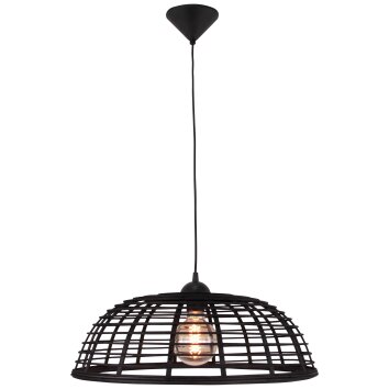 Brilliant CROSSTOWN Hanglamp Hout donker, Zwart, 1-licht