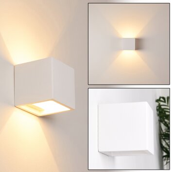 Braslo Muurlamp Wit, 1-licht