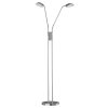 Fischer & Honsel  Pool TW Staande lamp LED Nikkel mat, 2-lichts, Bewegingsmelder