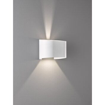 Fischer & Honsel  Wall Muurlamp LED Wit, 2-lichts