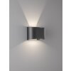 Fischer & Honsel  Wall Muurlamp LED Zwart, 2-lichts