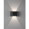 Fischer & Honsel  Wall Muurlamp LED Zwart, 2-lichts