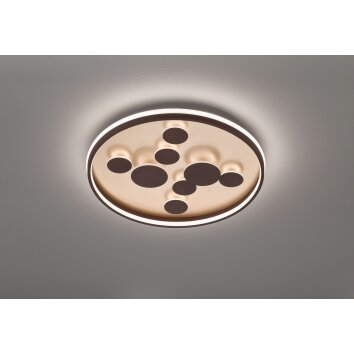 Fischer & Honsel  Rico Plafondlamp LED Bruin, 1-licht