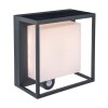 Lutec Curtis Solar Muurlamp LED Antraciet, 1-licht, Bewegingsmelder