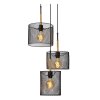 Lucide BASKETT Hanglamp Zwart, 3-lichts