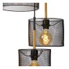 Lucide BASKETT Hanglamp Zwart, 3-lichts