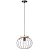 Brilliant SORANA Hanglamp Hout donker, Zwart, 1-licht