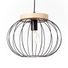 Brilliant SORANA Hanglamp Hout donker, Zwart, 1-licht