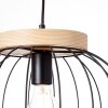 Brilliant SORANA Hanglamp Hout donker, Zwart, 1-licht