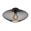 Lucide MESH Plafondlamp Zwart, 1-licht