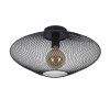 Lucide MESH Plafondlamp Zwart, 1-licht