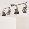 Nanlia Plafondlamp Grijs, Zilver, 4-lichts