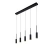 Lucide TUBULE Hanglamp LED Zwart, 5-lichts