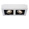 Lucide ZEFIX Plafond straler LED Wit, 2-lichts