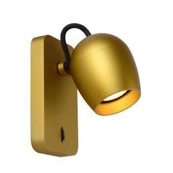 Lucide PRESTON Muurspot LED Goud, Messing, 1-licht