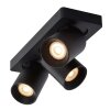 Lucide NIGEL Plafond straler LED Zwart, 3-lichts