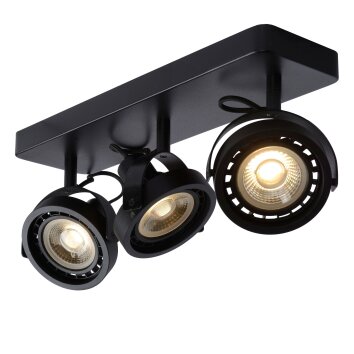 Lucide TALA Plafond straler LED Zwart, 3-lichts