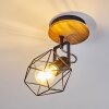 Maracambo Plafondlamp Hout donker, Zwart, 1-licht