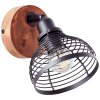 Brilliant Avia Spotlamp Hout donker, Zwart, 1-licht